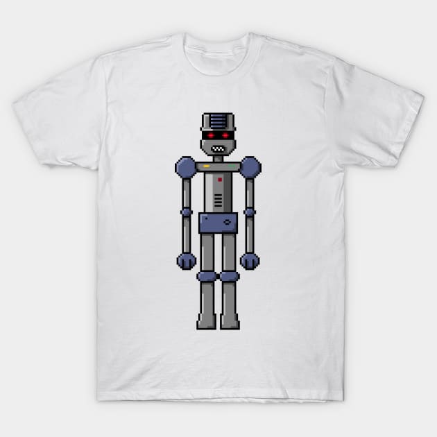 Pixel Robot 040 T-Shirt by Vampireslug